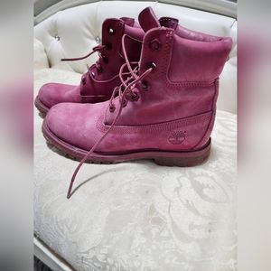 hot pink timberland boots